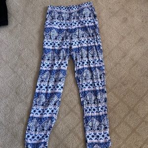 H&M flowy tribal print pants